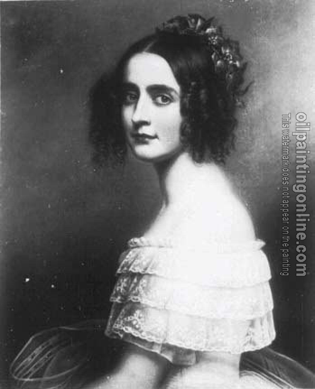 Stieler, Joseph Karl - Portrait of Princess Alexandra of Bavaria